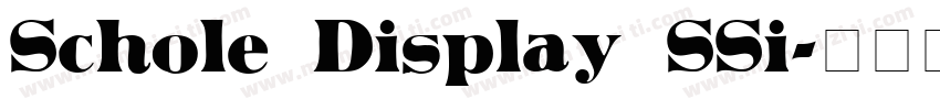 Schole Display SSi字体转换